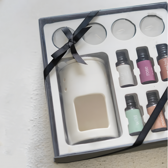 Incense Burner + Essential Oils + Candles Set